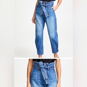 NEVER BEEN WORN Veronica Beard Addie Paperbag High Rise Jeans